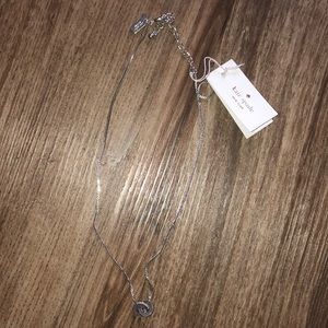 kate spade infinity & beyond silver necklace